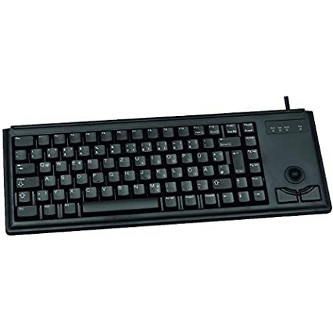 CHERRY Tastatur 2X PS/2 US schwarz, G84-4400LPBEU-2