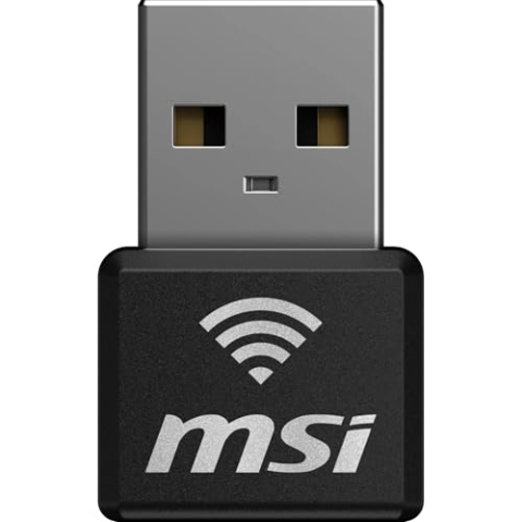 MSI AX1800 Nano WiFi USB-Adapter - Für PC/Laptop, WiFi 6 Dual-Band 2.4G/5G WLAN Empfänger-Adapter für Desktop-PC, Reisegröße, Unterstützt Windows 11,10