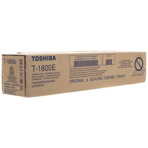 Toshiba Original 6AJ00000091 / T-1800 E, Premium Drucker-Kartusche, Schwarz, 22700 Seiten