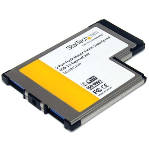 StarTech.com 2 Port USB 3.0 ExpressCard mit UASP Unterstützung - USB 3.0 54mm Schnittstellenkarte für Laptop - USB 3.0 A (Buchse)