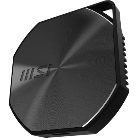 MSI DATAMAG 20Gbps 2TB - 1.600 MB/s lesen, 1.500 MB/s schreiben, magnetische Portable SSD für kompatible Konsole, PC und iPhone/Android