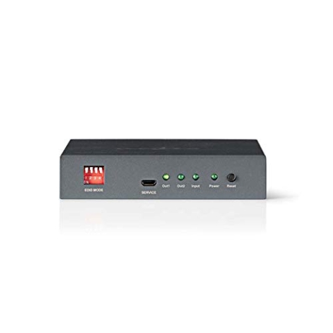 Nedis HDMI ™ Splitter - 2-Port - HDMI™ Eingang - 2x HDMI™ Ausgang - 3.4 Gbps - Metall - Anthrazit