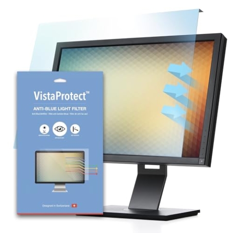 VistaProtect - Premium Anti-Blaulichtfilter für Computermonitore, Abnehmbar (26" bis 27" Zoll)