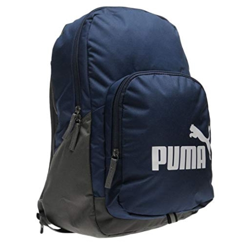PUMA 073589-02 Polyester Rucksack für Notebook und Netbooks (Polyester/Blau/Monoton, Fronttasche, Reißverschluss, 430 mm)