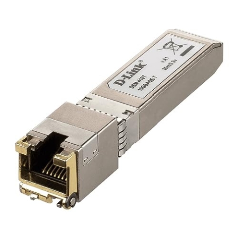 D-Link DEM-410 10G SFP+ RJ-45 Transceiver (unterstützt 10 Gbit/s Ethernet)