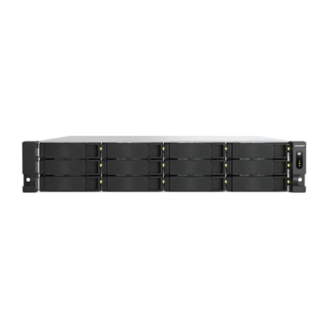 QNAP TS-h1277AXU-RP-R7-32G | 12-Bay 3,5"/2,5"-inch SATA, Ryzen Pro CPU, 2 x 2.5 GbE + 2 x 10GbE Base-T, Redundant-Power Rackmount (2U) NAS