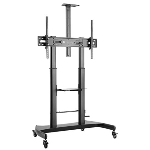 Techly 107111 Flat Screen Desk Mount 60 to 100 Inches Black