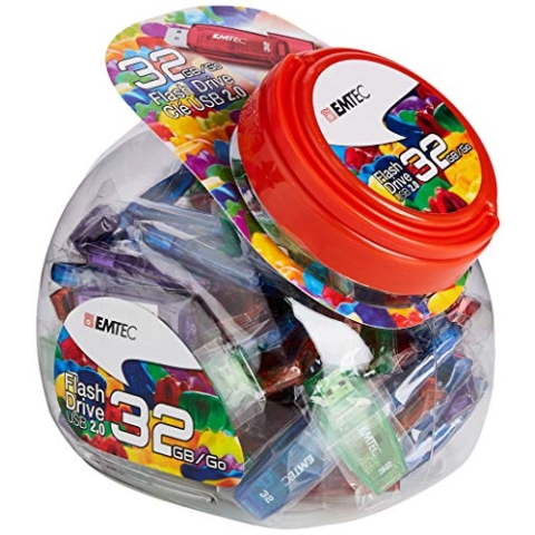 EMTEC USB-Stick 32 GB C410 USB 2.0 Candy Jar 80 pcs. (ECMMD32GC410JAR)