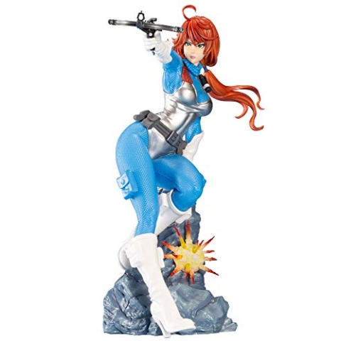 Kotobukiya G.I. Joe Bishoujo Figur 1/7 Scarlett 25th Anniversary Blue Color Ver, 23 cm