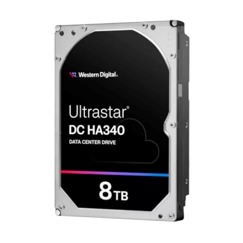 WD Ultrastar DC HA340 WUS721208BLE6L4 - Festplatte - Datencenter - 8 TB - intern - 3.5" (8.9 cm) - SATA 6Gb/s - 7200 RPM - Puffer: 256 MB