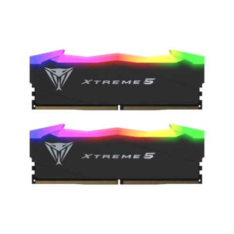 Patriot Viper Xtreme 5 RGB DDR5 RAM 48GB (2 x 24GB) 7600MT/s CL36 UDIMM Desktop Gaming Memory Kit - PVXR548G76C36K