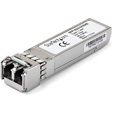 StarTech.com SFP10GUSREMS Transceiver Modul (SFP+ Module, 10GBase-SR Dell EMC kompatibel, Glasfaser, 850nm, LC Multimode mit DDM)