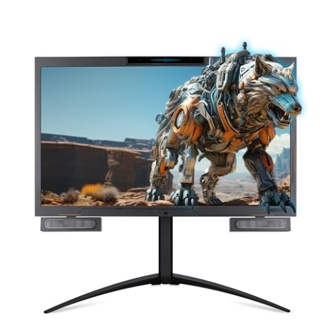 SpatialLabs PSV27-2 Gaming Monitor 27 Inch (69 cm Screen) 4K (UHD), AHVA, 160Hz, 5ms(GTG), DP 1.4, HDMI 2.1, USB3.2 Type-C, USB HUB, Height Adjustable, AMD FreeSync Premium