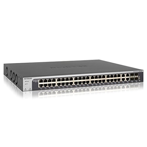 NETGEAR XS748T 48 Port 10gb Switch | Multi-Gigabit LAN Switch Smart (Managed Netzwerk Switch mit 4x 10Gigabit SFP+, Desktop oder 19 Zoll Rack-Montage, ProSAFE Lifetime-Garantie)