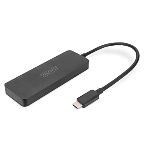 DIGITUS 3-Port MST Video Hub USB-C und 3x HDMI