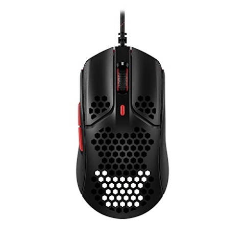 HyperX Pulsefire Haste Gaming-Maus – Ultraleicht, 59g, Wabenschale, Hex-Design, Hyperflex-Kabel, bis zu 16.000 DPI, 6 programmierbare Tasten Weiß/Rosa Einheitsgröße