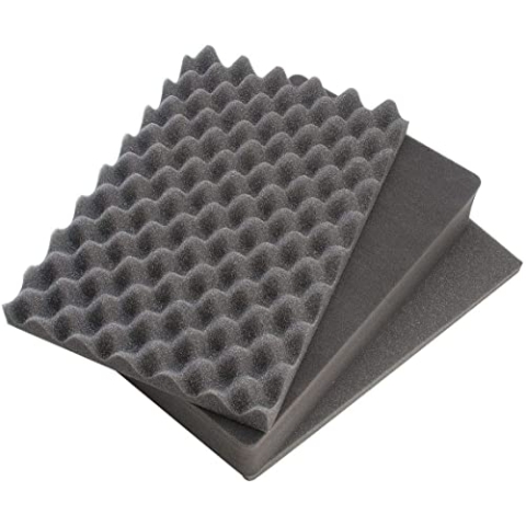 Peli 1481 Ersatzschaumstoffset, Original Peli Protector Case Zubehör, Kompatibel mit: Peli 1495, Farbe: Schwarz