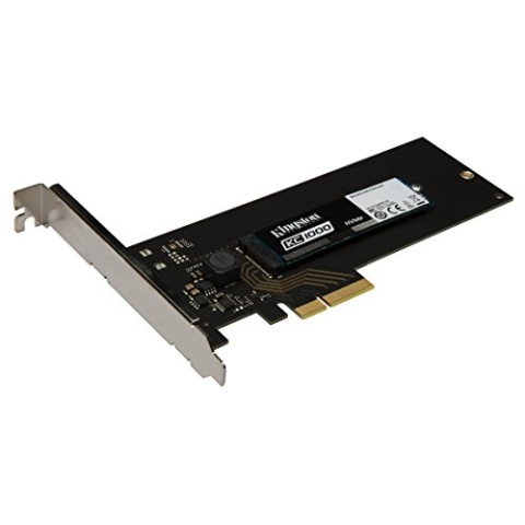 Kingston KC1000 NVMe PCIe SSD 480GB Gen2 x4 (mit HHHL AIC card)