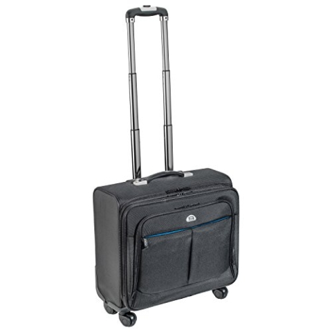 Pedea Business Trolley Premium Laptop-Rollkoffer bis 17,3 Zoll (43,9 cm) mit Übernachtungsfach, schwarz