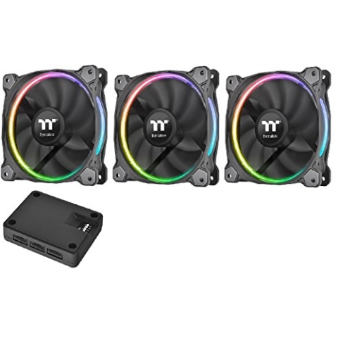 Thermaltake Riing 12 RGB mit Software 3er Set LED Gehäuselüfter