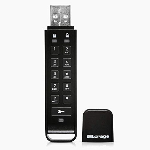 iStorage datAshur Personal2 16 GB - Sicheres Flash-Laufwerk - Passwortgeschützt - Tragbar - Hardware-Verschlüsselung nach Militärstandard