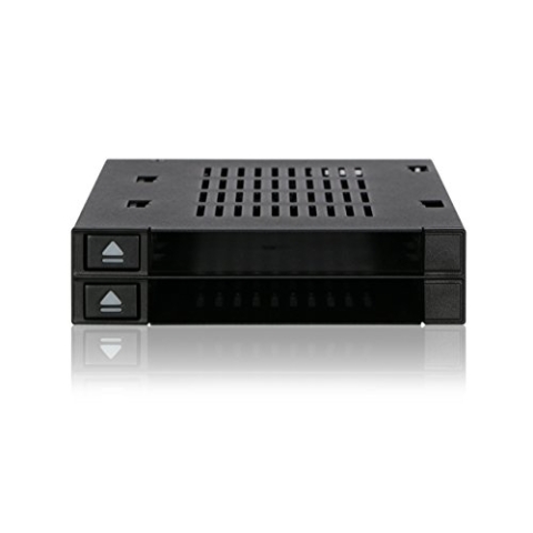 ICY DOCK flexiDOCK MB522SP-B - Dock trägerlos für 2X 2,5 Zoll (6,4cm) SATA SSD/HDD in 1x 3,5 Zoll (8,9cm)