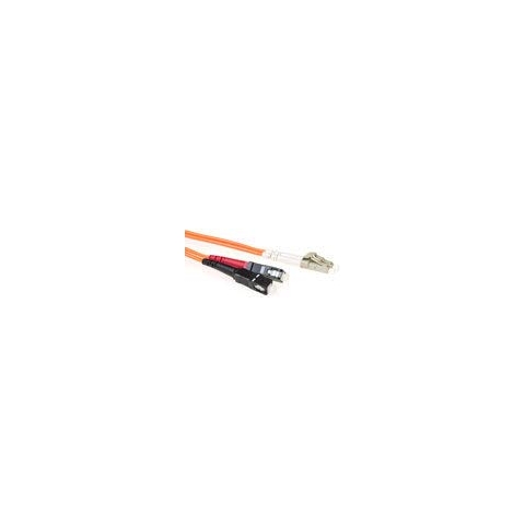 ACT 1.5 Meter LSZH Multimode 62.5/125 OM1 Fiber Patch Cable Duplex with LC and SC connectors