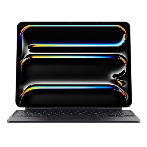 Apple iPad Magic Keyboard Case für das 13'' iPad Pro (M4) für angenehmes Tippen, integriertes Trackpad, Reihe mit Funktionstasten, Englisch (International) - Schwarz ​​​​​​​