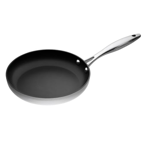 Scanpan CTX Bratpfanne 24 cm | Multifunktionale Pfanne Induction mit Edelstahlgriff | Für alle Herdarten geeignet | Stratanium Antihaftbeschichtung | Ofenfest