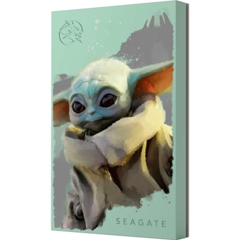 Seagate FireCuda 2TB tragbare externe Festplatte, kompatibel mit PS4, PS5, Xbox One/Series, PC, Star Wars Edition Grogu, USB 3.2, inkl. 3 Jahre Rescue Service (STKL2000404)