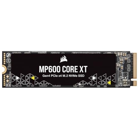Corsair MP600 CORE XT 1TB M.2 PCIe Gen4 NVMe SSD – Bis zu 5900MB/s – QLC NAND – M.2 2280 – Für PCIe 4.0-Notebooks und -Desktops – Schwarz