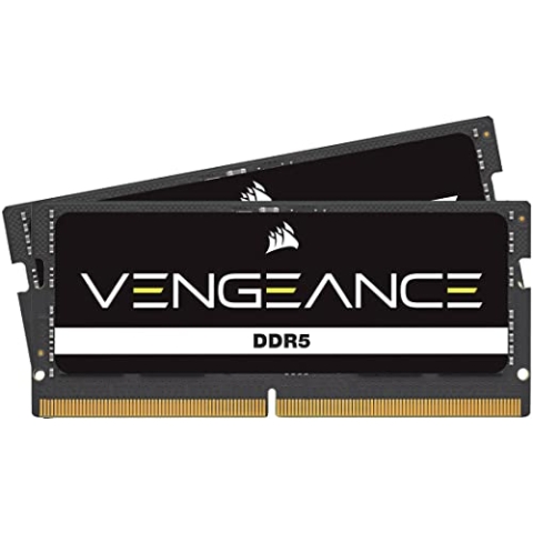 CORSAIR Vengeance DDR5 SODIMM 32GB (2x16GB) DDR5 5600MHz C48 (Kompatibel Mit Fast Allen Intel Und AMD Systemen, Einfache Installation, Schnellere Ladezeiten, XMP 3.0 Kompatibilität) Schwarz