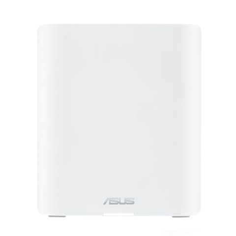 ASUS ZenWiFi BT8 Tri-Band WiFi 7 (802.11be) Smart AiMesh Extendable Router 1er Pack (6 GHz WLAN, 14 Gbps, bis zu 275m² Abdeckung, Dual 2.5G Ports, Kindersicherung, VPN) weiß