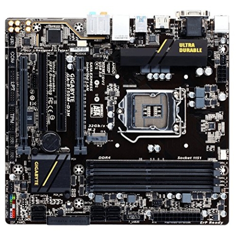 GIGABYTE GA-B150M-D3H LGA1151 uATX 4x DDR4 PCI-E Disp