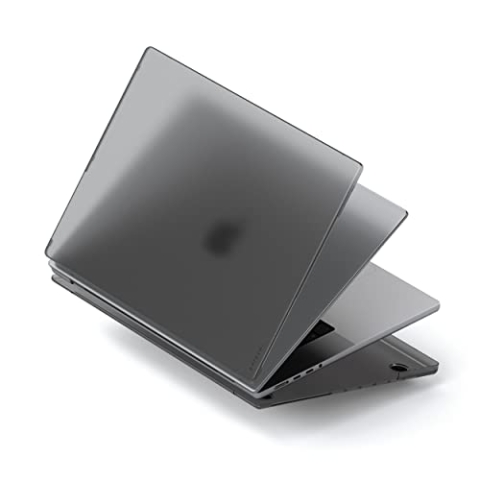 SATECHI Eco-Hartschalenhülle kompatibel mit MacBook Pro 16 Zoll (M1 2021, M2/M3 2023, M4 2024), schlank & leicht, hubfreundliches Design, dunkel