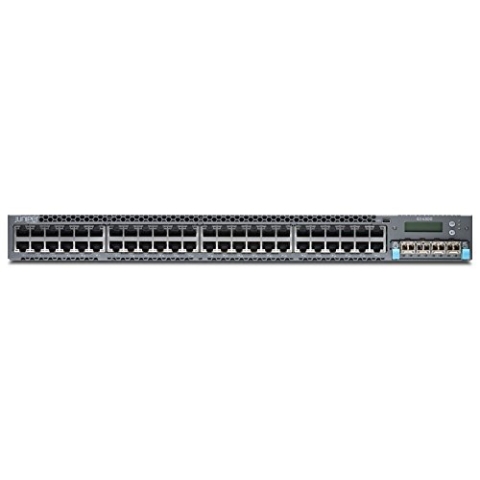 Juniper EX Series EX4300-48T C3 Switch 48x10/100/1000 + 4x40 Gigabit QSFP+ Luftstrom hinten nach vorne, Rack montierbar