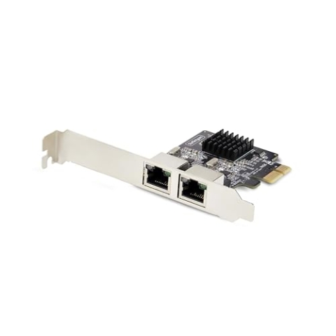 StarTech.com 2-Port Gigabit Netzwerkkarte, PCI-Express LAN-Karte, 2X Realtek RTL8111H 1Gbit PCIe Netzwerkadapter/NIC, TAA
