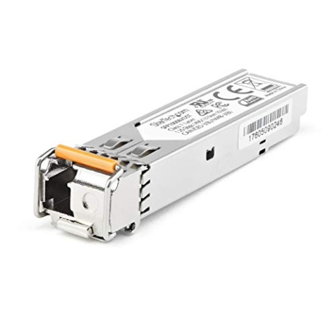 StarTech.com SFP1GBX10UES Transceiver Modul (Dell EMC SFP-1G-BX10-U kompatibel, SFP, 1 Gbit/s, 10 km, Single Mode, Mini-GBIC)