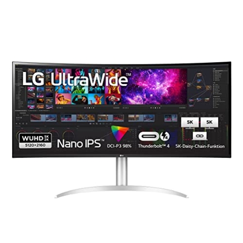 LG Electronics 40WP95XP-W UltraWide™ WUHD 5K 39,7" (100,86cm), 5120 x 2160, 21:9, AMD FreeSync™, HDR10, 95% DCI-P3, 5ms GtG, PBP(Bild neben Bild)-Modus - Weiß
