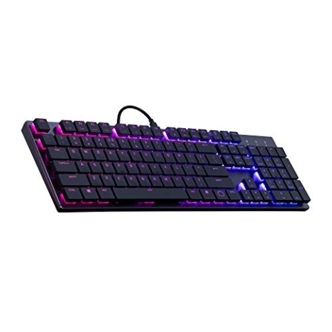 Cooler Master Gaming SK650 Tastatur USB QWERTY US Englisch Schwarz, Metallisch - Tastaturen (Standard, USB, Mechanischer Switch, QWERTY, RGB-LED, Schwarz, Metallisch)