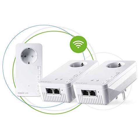 Devolo Magic 2 WiFi Next Multiroom Kit (2400Mbps, G.hn Technologie, 5x Gigabit-LAN) - spanische Version