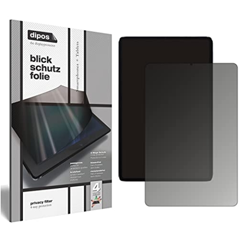 dipos I Blickschutzfolie kompatibel mit Xiaomi Mi Pad 5 Display-Schutzfolie matt mit 4-Wege Sichtschutz-Effekt