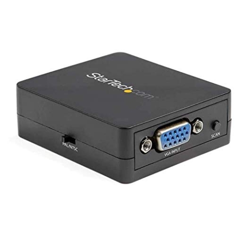 StarTech.com S-Video VGA Adapter (1080p, BNC VGA Konverter, PC zu TV, mit dynamischer Skalierung)