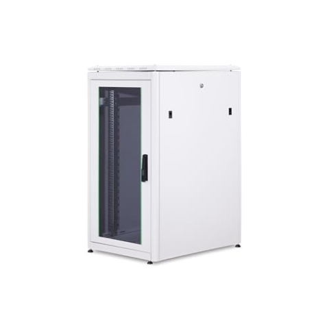 DIGITUS Netzwerkschrank - 19-Zoll Rack 22HE - 60x80 cm - Unique Serie - Traglast 800 kg - Nutztiefe 743 mm - Grau