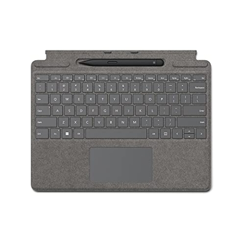 Microsoft Surface Pro 8/X Cover Alcantara + Pen - Platinum