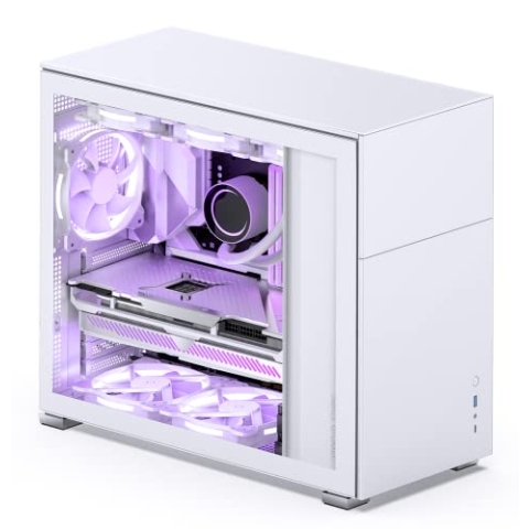 Jonsbo D41 ATX Gehäuse, Tempered Glass - weiß
