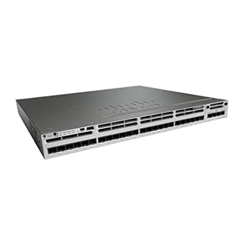 Cisco Catalyst WS-C3850-24S-E Netzwerk-Switch Managed Schwarz, Grau