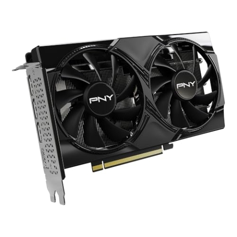 PNY GEFORCE RTX™ 5060 8GB Overclocked Dual Fan DLSS 4 Graphics Card