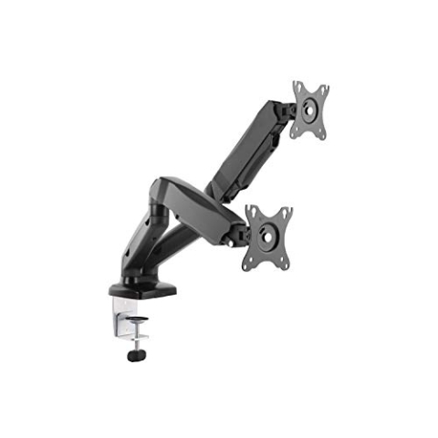Equip Tischhalterung 17"-32" LCD VESA f. 2 Monitore, Schwarz