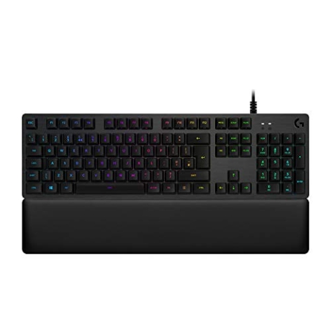 Logitech G513 Touch-Tastatur, USB, QWERTY, niederländisch, Schwarz – Tastaturen (kabelgebunden, USB, mechanische Tastatur, QWERTY, RGB-LED, Schwarz)